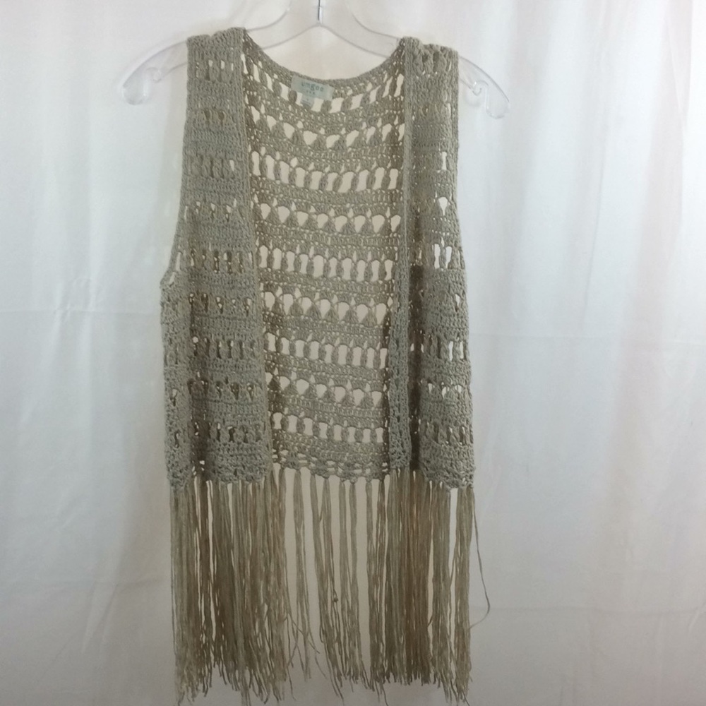 Umgee Crocheted Vest Size L